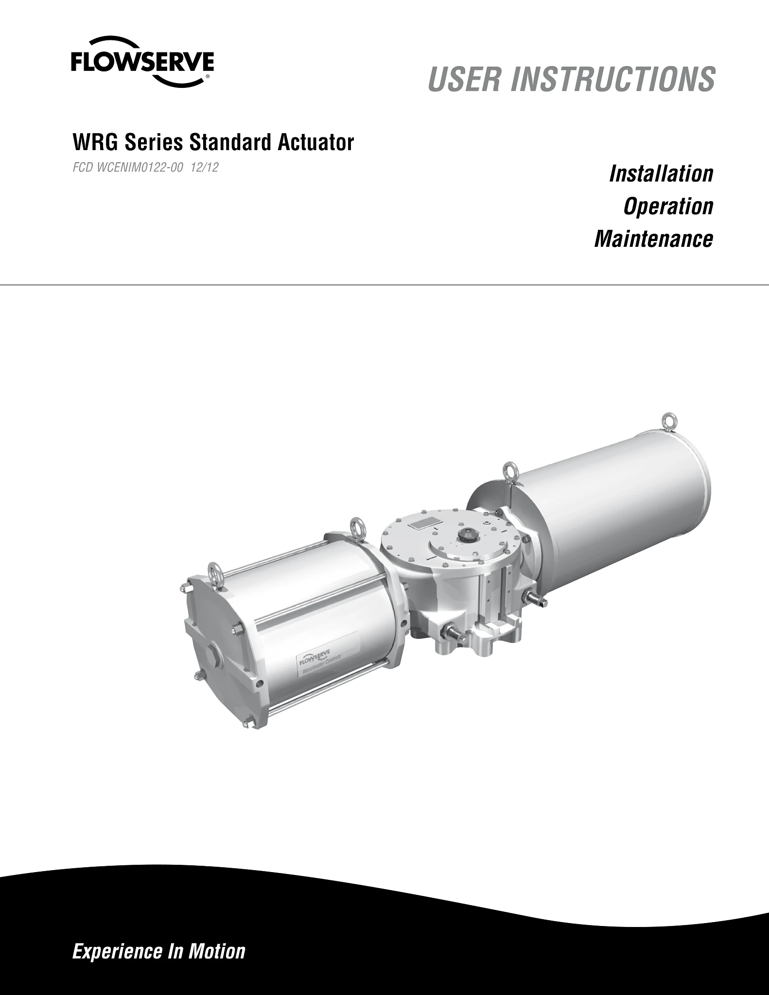 Worcestor Controls WRG系列标准执行器使用说明(IOM)