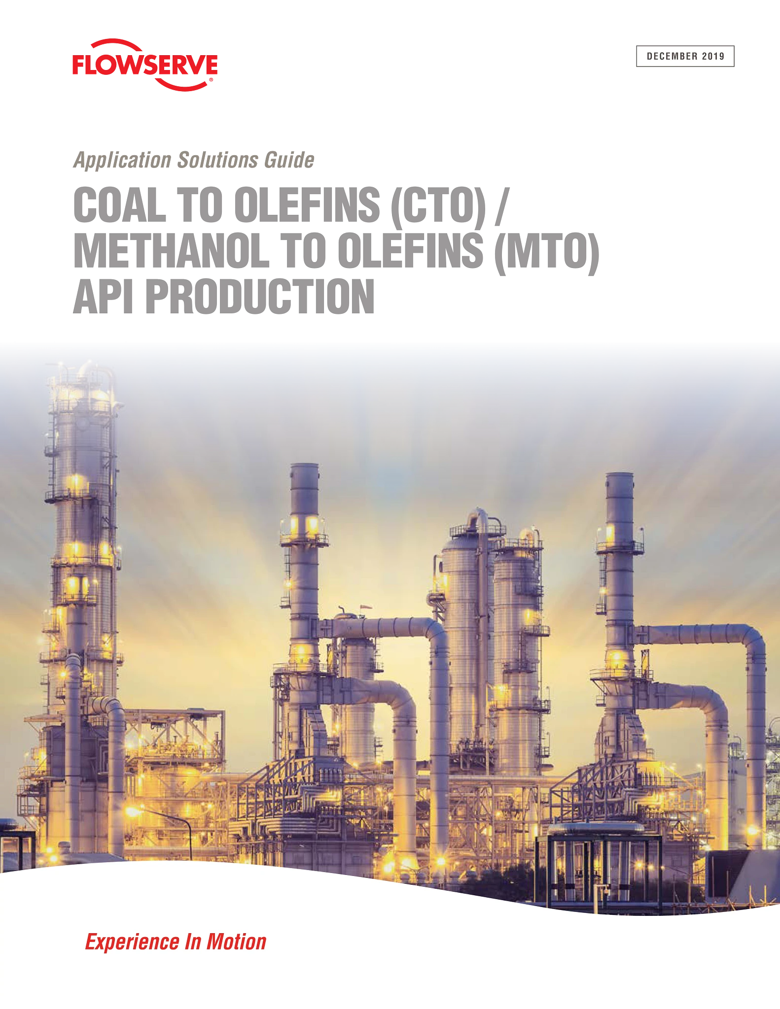 煤制烯烃（CTO）/甲醇制烯烃（MTO）API生产应用解决方案指南