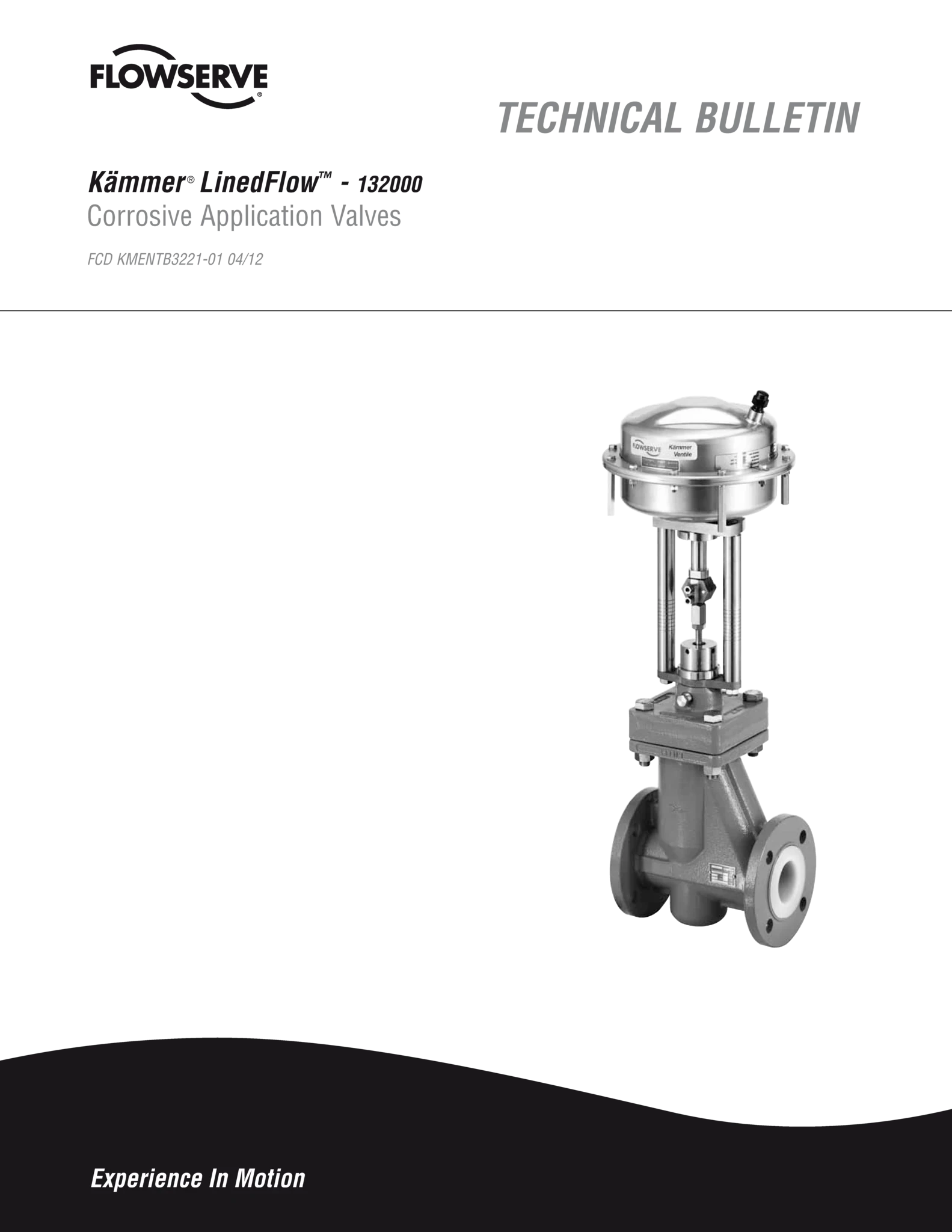 Kämmer LinedFlow 132000系列腐蚀性场合控制阀技术公告