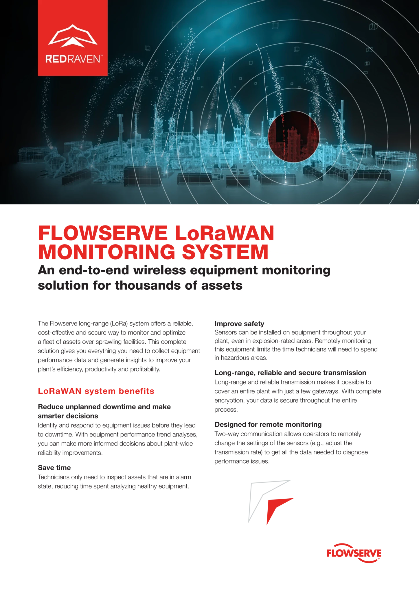 Flowserve LoRaWAN监测系统宣传单
