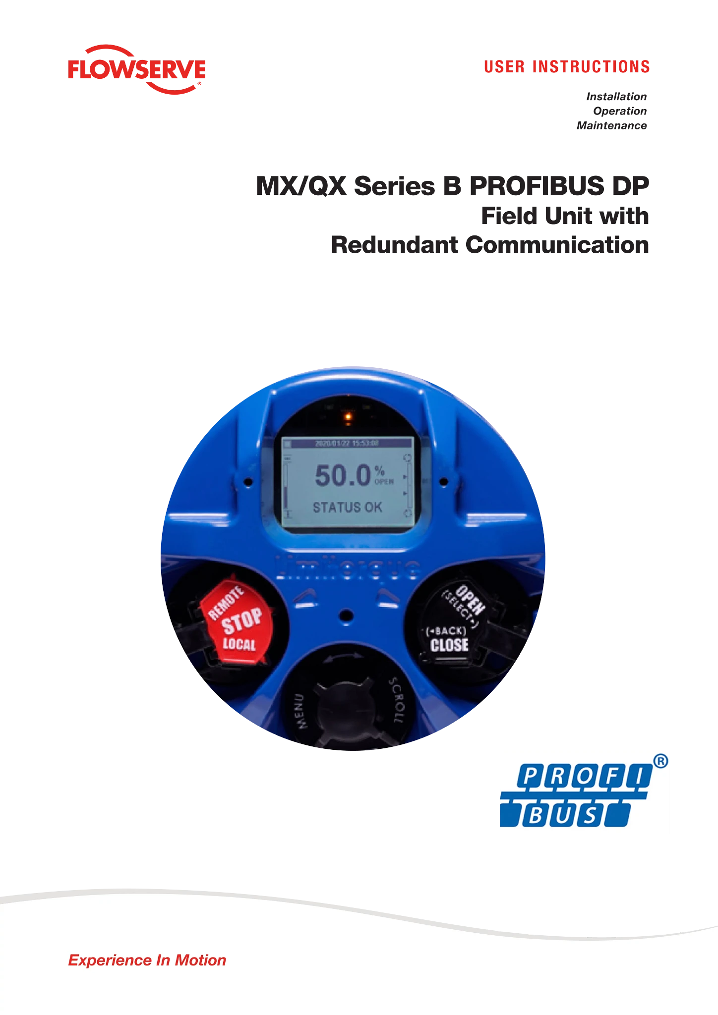 带冗余通信的MX/QX系列B PROFIBUS DP现场设备使用说明(IOM)