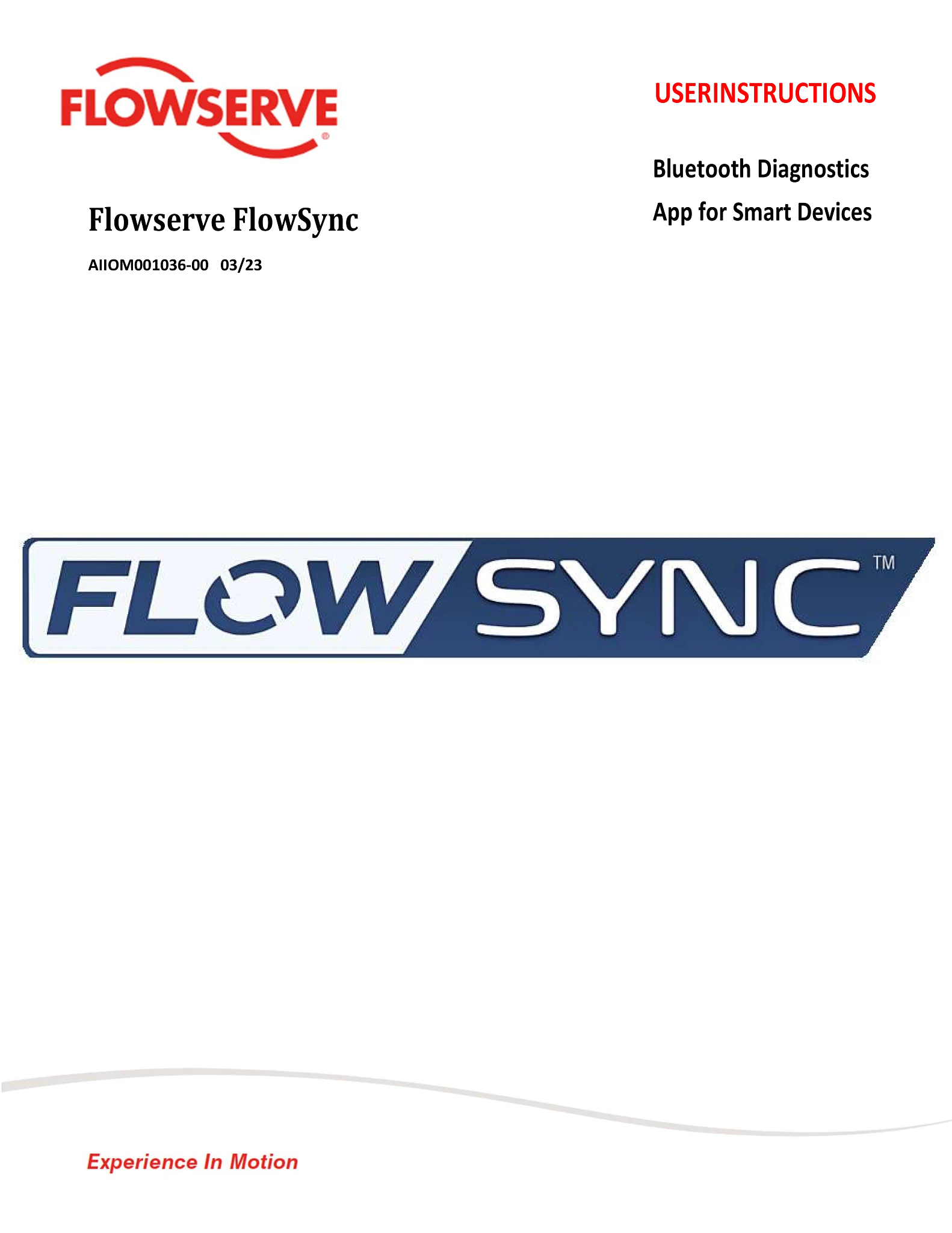 Flowserve FlowSync使用说明 - IOM
